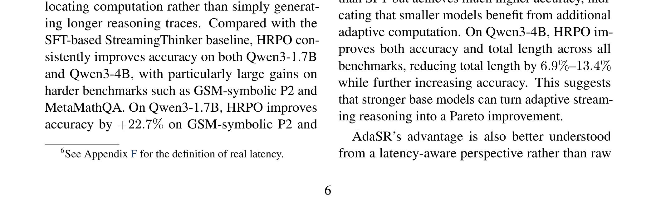 Table 1：Table 1 shows that AdaSR-