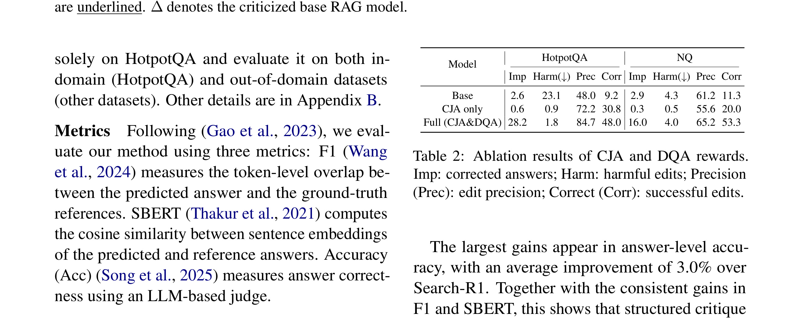 Table 1:Table 1: Performance comparison across five benchmarks. Best results are shown in bold and second-best results