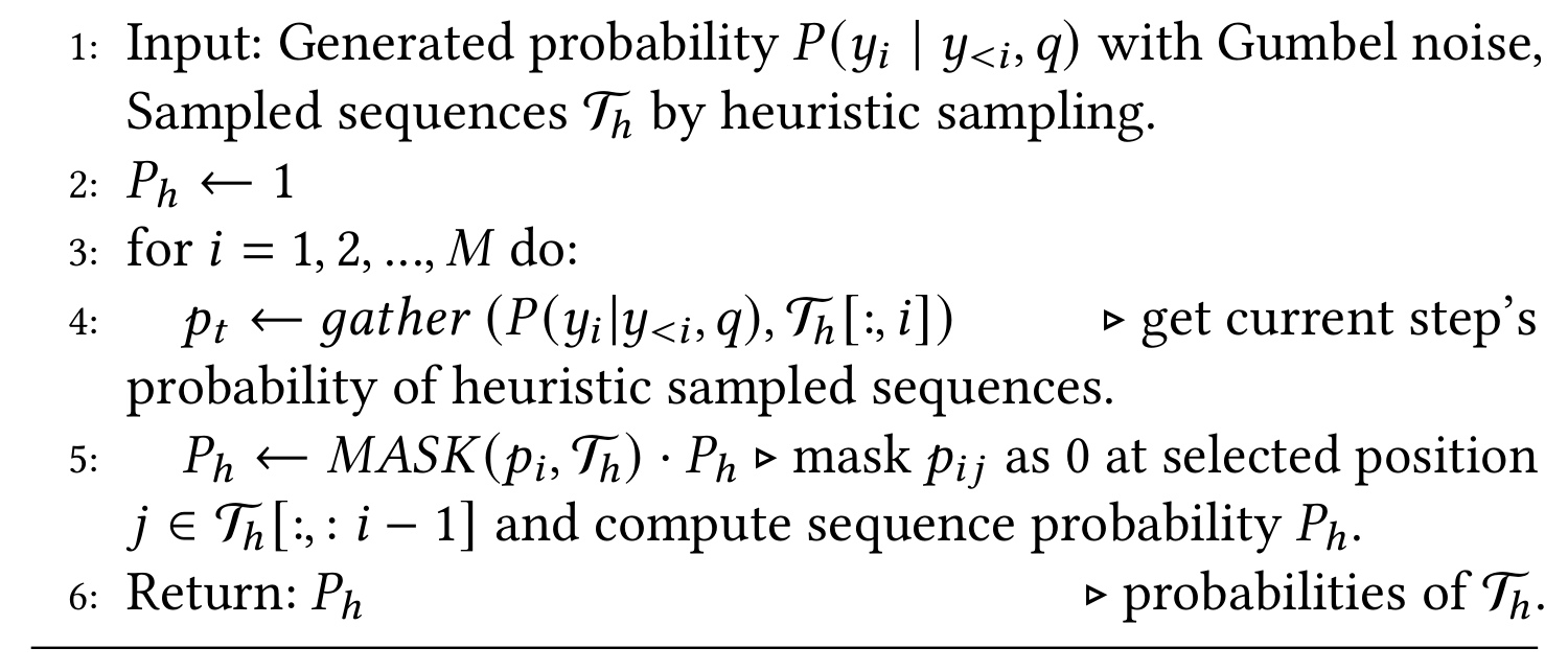 Algorithm 2：Heuristic Sampling