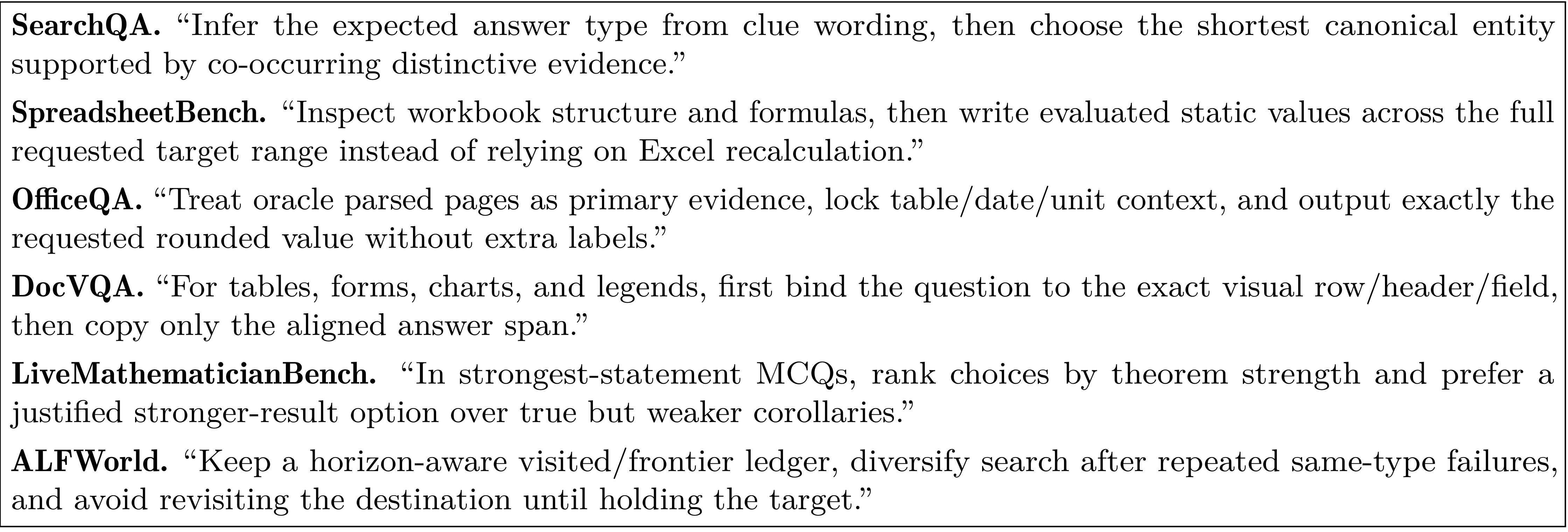 SkillOpt Figure 4 learned rules