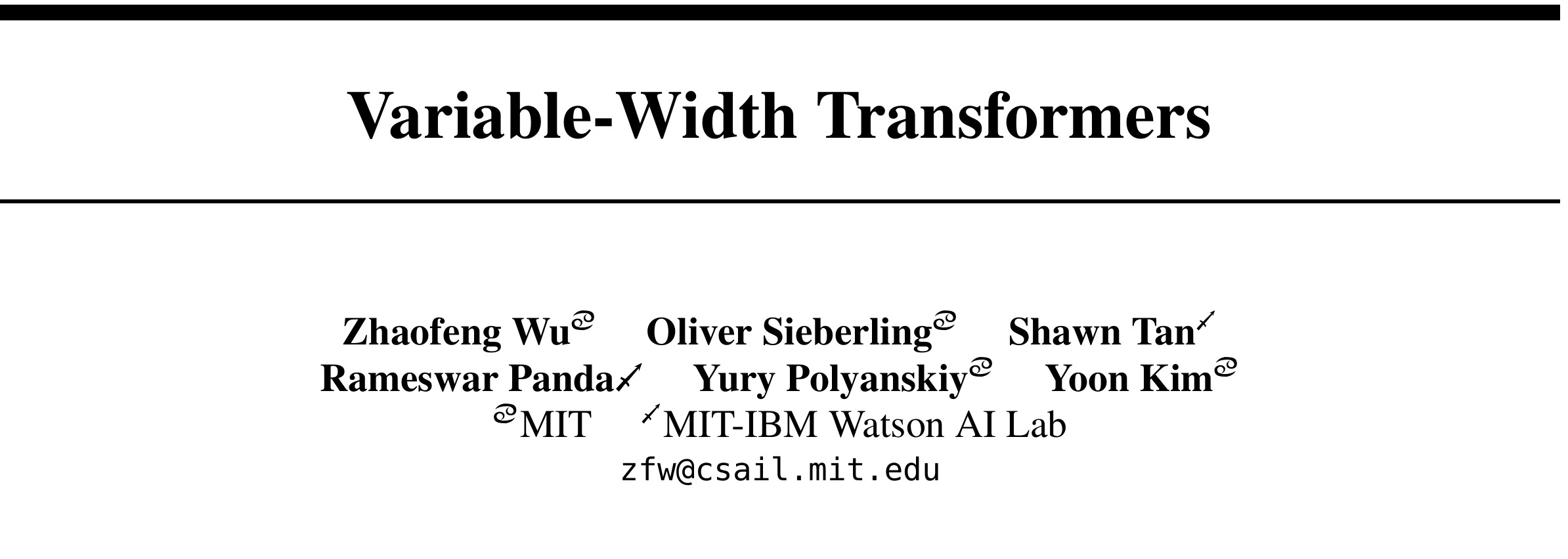 Figure 1:Variable-width Transformer 的层宽调度